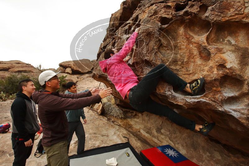 Bouldering in Hueco Tanks on 12/28/2019 with Blue Lizard Climbing and Yoga

Filename: SRM_20191228_1127530.jpg
Aperture: f/5.6
Shutter Speed: 1/400
Body: Canon EOS-1D Mark II
Lens: Canon EF 16-35mm f/2.8 L