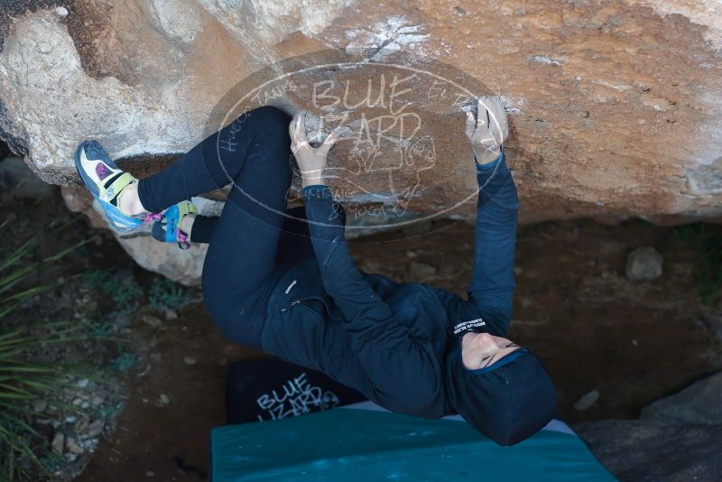 Bouldering in Hueco Tanks on 12/29/2019 with Blue Lizard Climbing and Yoga

Filename: SRM_20191229_1124200.jpg
Aperture: f/3.2
Shutter Speed: 1/250
Body: Canon EOS-1D Mark II
Lens: Canon EF 50mm f/1.8 II