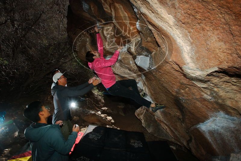 Bouldering in Hueco Tanks on 12/30/2019 with Blue Lizard Climbing and Yoga

Filename: SRM_20191230_1227010.jpg
Aperture: f/8.0
Shutter Speed: 1/250
Body: Canon EOS-1D Mark II
Lens: Canon EF 16-35mm f/2.8 L