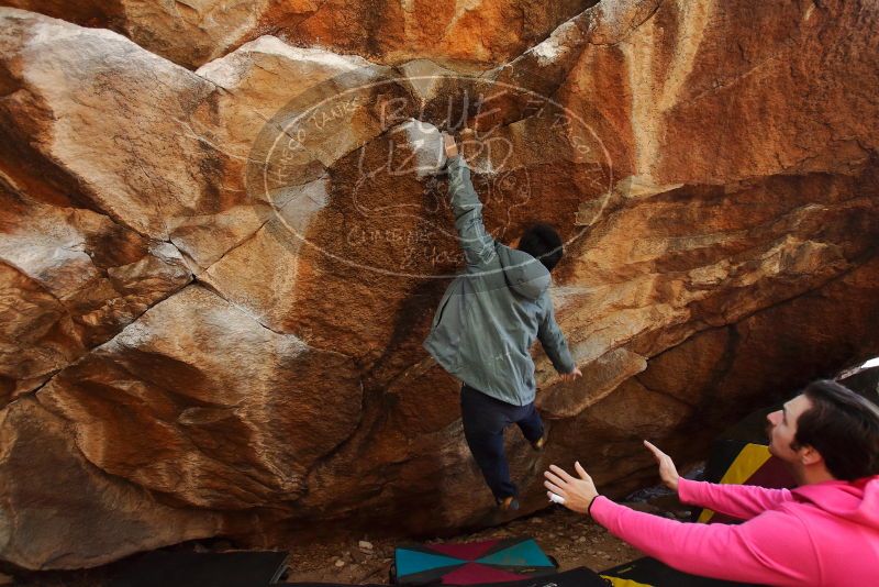 Bouldering in Hueco Tanks on 12/30/2019 with Blue Lizard Climbing and Yoga

Filename: SRM_20191230_1318230.jpg
Aperture: f/4.0
Shutter Speed: 1/250
Body: Canon EOS-1D Mark II
Lens: Canon EF 16-35mm f/2.8 L