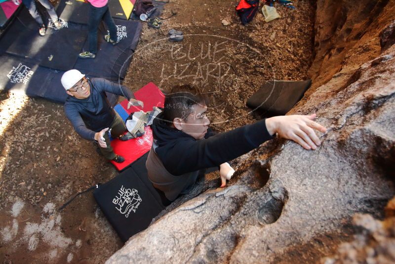 Bouldering in Hueco Tanks on 12/30/2019 with Blue Lizard Climbing and Yoga

Filename: SRM_20191230_1634070.jpg
Aperture: f/3.2
Shutter Speed: 1/200
Body: Canon EOS-1D Mark II
Lens: Canon EF 16-35mm f/2.8 L