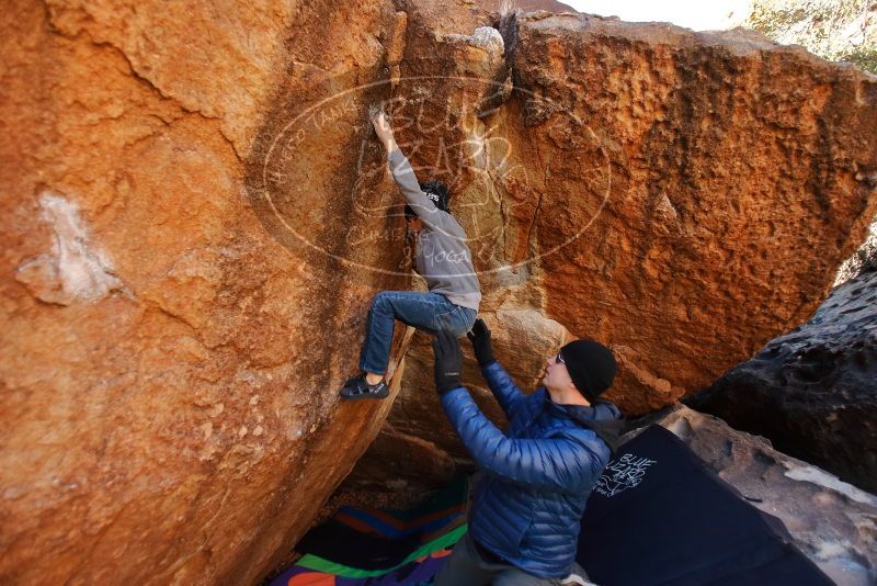 Bouldering in Hueco Tanks on 12/31/2019 with Blue Lizard Climbing and Yoga

Filename: SRM_20191231_1059410.jpg
Aperture: f/2.8
Shutter Speed: 1/200
Body: Canon EOS-1D Mark II
Lens: Canon EF 16-35mm f/2.8 L