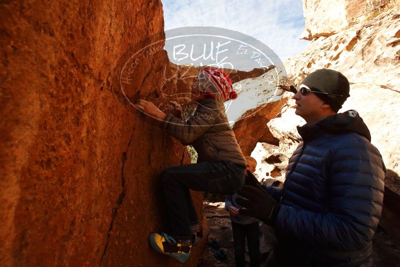 Bouldering in Hueco Tanks on 12/31/2019 with Blue Lizard Climbing and Yoga

Filename: SRM_20191231_1237310.jpg
Aperture: f/8.0
Shutter Speed: 1/250
Body: Canon EOS-1D Mark II
Lens: Canon EF 16-35mm f/2.8 L