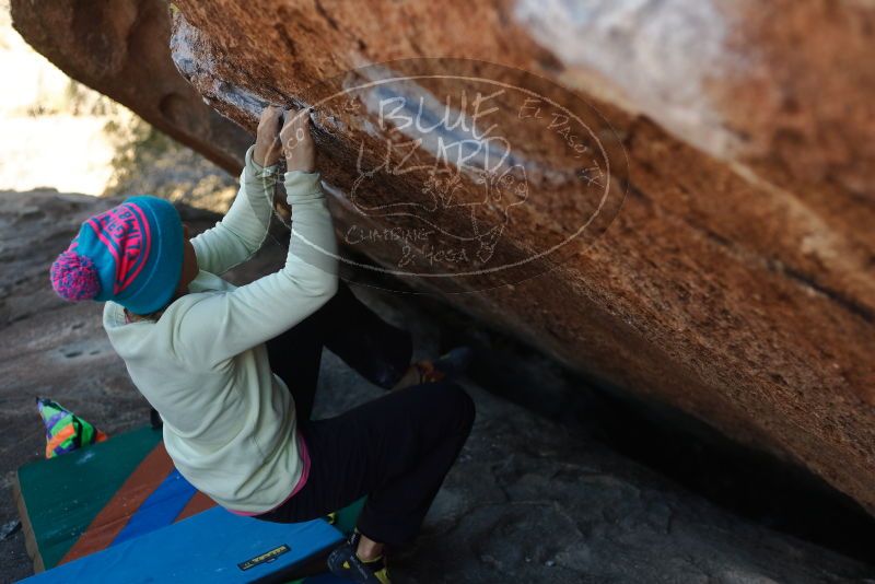 Bouldering in Hueco Tanks on 12/31/2019 with Blue Lizard Climbing and Yoga

Filename: SRM_20191231_1422560.jpg
Aperture: f/2.8
Shutter Speed: 1/400
Body: Canon EOS-1D Mark II
Lens: Canon EF 50mm f/1.8 II