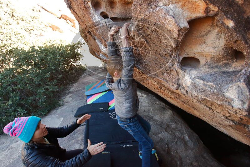 Bouldering in Hueco Tanks on 12/31/2019 with Blue Lizard Climbing and Yoga

Filename: SRM_20191231_1503060.jpg
Aperture: f/5.6
Shutter Speed: 1/200
Body: Canon EOS-1D Mark II
Lens: Canon EF 16-35mm f/2.8 L