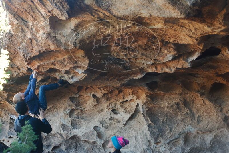 Bouldering in Hueco Tanks on 01/01/2020 with Blue Lizard Climbing and Yoga

Filename: SRM_20200101_1542030.jpg
Aperture: f/3.5
Shutter Speed: 1/250
Body: Canon EOS-1D Mark II
Lens: Canon EF 50mm f/1.8 II