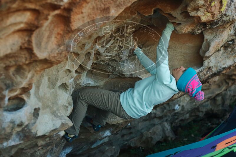 Bouldering in Hueco Tanks on 01/01/2020 with Blue Lizard Climbing and Yoga

Filename: SRM_20200101_1628590.jpg
Aperture: f/3.2
Shutter Speed: 1/320
Body: Canon EOS-1D Mark II
Lens: Canon EF 50mm f/1.8 II