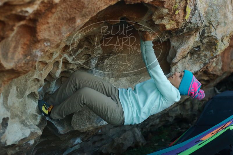 Bouldering in Hueco Tanks on 01/01/2020 with Blue Lizard Climbing and Yoga

Filename: SRM_20200101_1629030.jpg
Aperture: f/3.2
Shutter Speed: 1/320
Body: Canon EOS-1D Mark II
Lens: Canon EF 50mm f/1.8 II