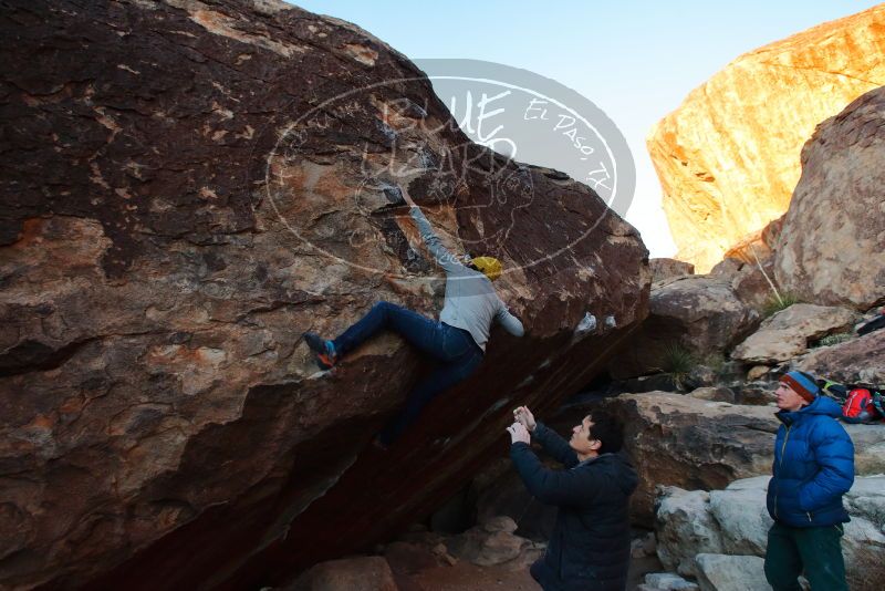 Bouldering in Hueco Tanks on 01/03/2020 with Blue Lizard Climbing and Yoga

Filename: SRM_20200103_1809510.jpg
Aperture: f/5.0
Shutter Speed: 1/250
Body: Canon EOS-1D Mark II
Lens: Canon EF 16-35mm f/2.8 L