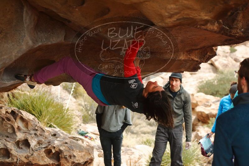 Bouldering in Hueco Tanks on 01/02/2020 with Blue Lizard Climbing and Yoga

Filename: SRM_20200102_1134010.jpg
Aperture: f/3.2
Shutter Speed: 1/250
Body: Canon EOS-1D Mark II
Lens: Canon EF 50mm f/1.8 II