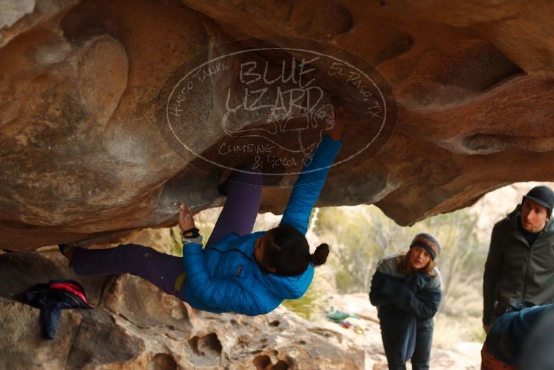 Bouldering in Hueco Tanks on 01/02/2020 with Blue Lizard Climbing and Yoga

Filename: SRM_20200102_1135060.jpg
Aperture: f/3.2
Shutter Speed: 1/250
Body: Canon EOS-1D Mark II
Lens: Canon EF 50mm f/1.8 II