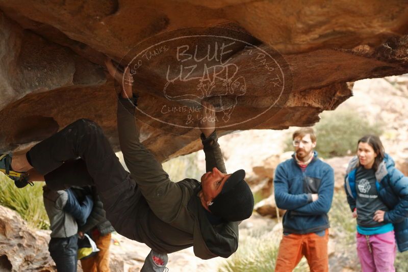 Bouldering in Hueco Tanks on 01/02/2020 with Blue Lizard Climbing and Yoga

Filename: SRM_20200102_1136380.jpg
Aperture: f/3.2
Shutter Speed: 1/250
Body: Canon EOS-1D Mark II
Lens: Canon EF 50mm f/1.8 II