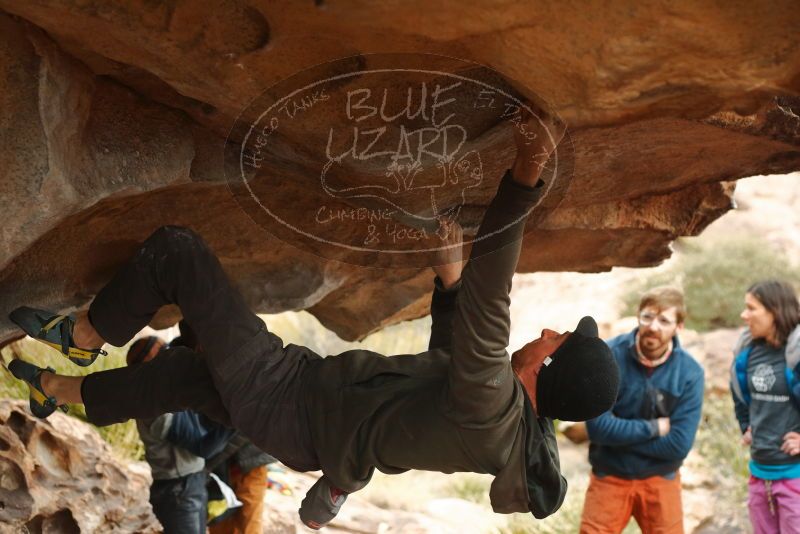 Bouldering in Hueco Tanks on 01/02/2020 with Blue Lizard Climbing and Yoga

Filename: SRM_20200102_1136400.jpg
Aperture: f/3.2
Shutter Speed: 1/250
Body: Canon EOS-1D Mark II
Lens: Canon EF 50mm f/1.8 II