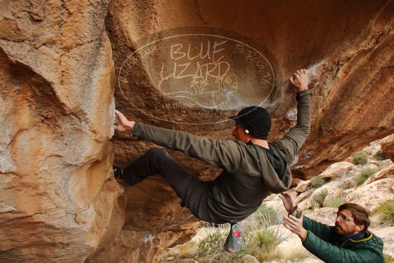 Bouldering in Hueco Tanks on 01/02/2020 with Blue Lizard Climbing and Yoga

Filename: SRM_20200102_1347320.jpg
Aperture: f/5.0
Shutter Speed: 1/250
Body: Canon EOS-1D Mark II
Lens: Canon EF 16-35mm f/2.8 L