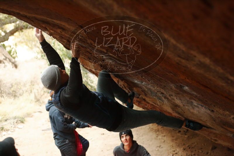 Bouldering in Hueco Tanks on 01/02/2020 with Blue Lizard Climbing and Yoga

Filename: SRM_20200102_1502090.jpg
Aperture: f/2.8
Shutter Speed: 1/250
Body: Canon EOS-1D Mark II
Lens: Canon EF 50mm f/1.8 II