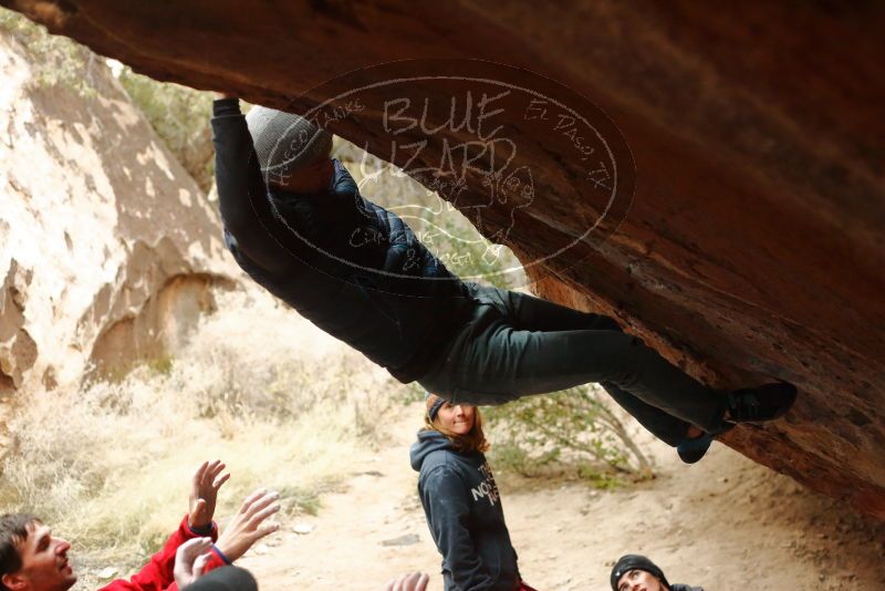 Bouldering in Hueco Tanks on 01/02/2020 with Blue Lizard Climbing and Yoga

Filename: SRM_20200102_1502210.jpg
Aperture: f/2.8
Shutter Speed: 1/250
Body: Canon EOS-1D Mark II
Lens: Canon EF 50mm f/1.8 II