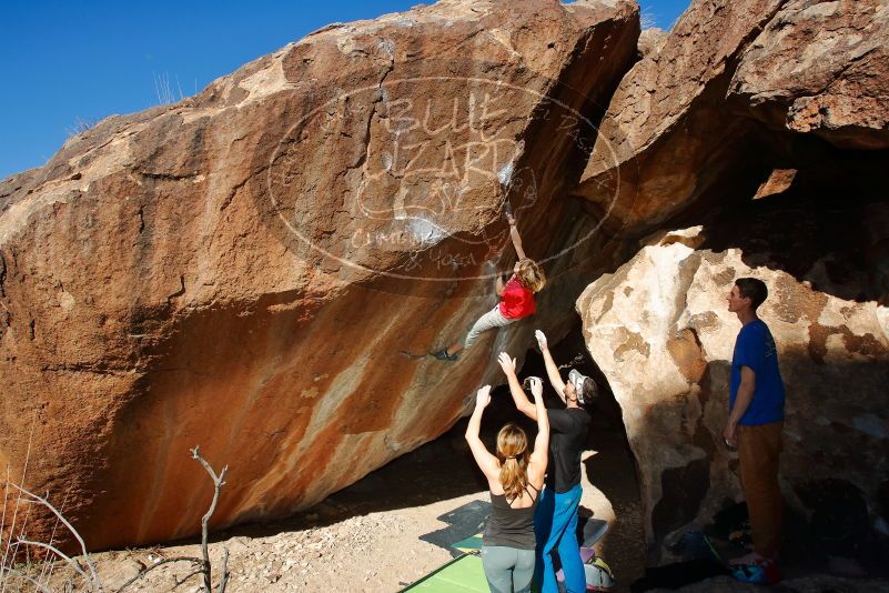 Bouldering in Hueco Tanks on 01/05/2020 with Blue Lizard Climbing and Yoga

Filename: SRM_20200105_1200120.jpg
Aperture: f/8.0
Shutter Speed: 1/250
Body: Canon EOS-1D Mark II
Lens: Canon EF 16-35mm f/2.8 L