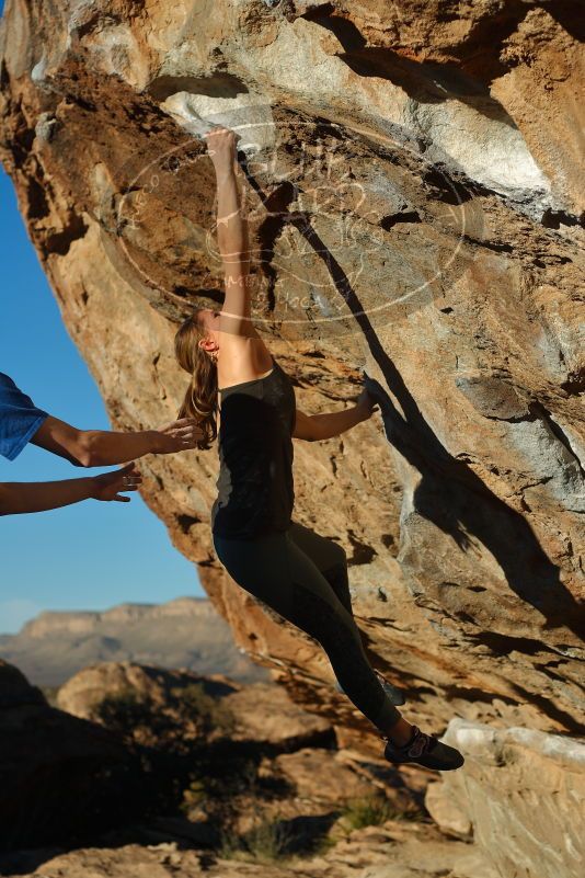 Bouldering in Hueco Tanks on 01/05/2020 with Blue Lizard Climbing and Yoga

Filename: SRM_20200105_1713501.jpg
Aperture: f/3.2
Shutter Speed: 1/1250
Body: Canon EOS-1D Mark II
Lens: Canon EF 50mm f/1.8 II