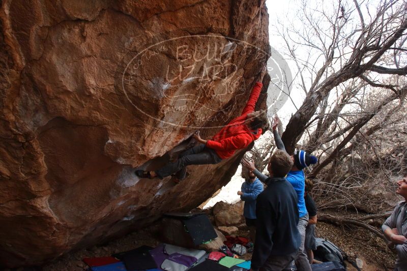 Bouldering in Hueco Tanks on 01/04/2020 with Blue Lizard Climbing and Yoga

Filename: SRM_20200104_1246591.jpg
Aperture: f/6.3
Shutter Speed: 1/250
Body: Canon EOS-1D Mark II
Lens: Canon EF 16-35mm f/2.8 L