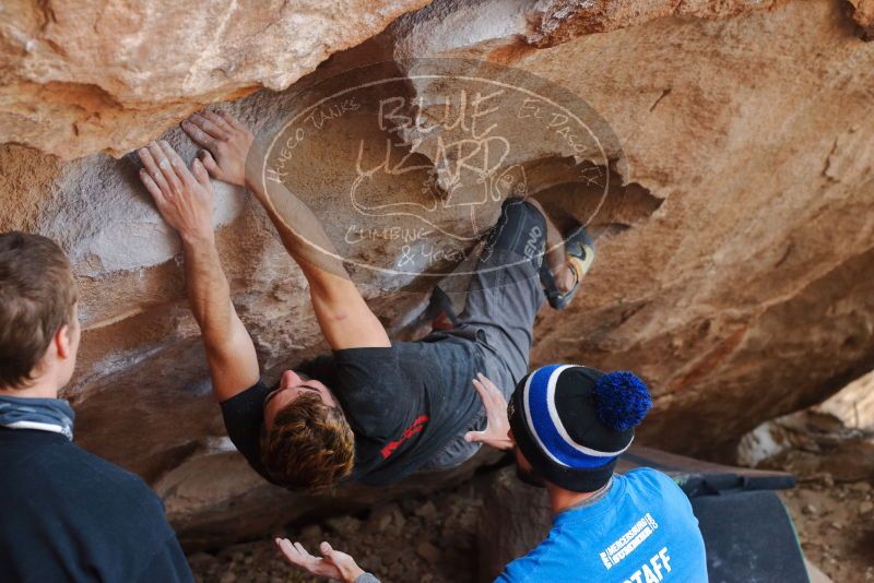 Bouldering in Hueco Tanks on 01/04/2020 with Blue Lizard Climbing and Yoga

Filename: SRM_20200104_1249191.jpg
Aperture: f/4.0
Shutter Speed: 1/250
Body: Canon EOS-1D Mark II
Lens: Canon EF 50mm f/1.8 II