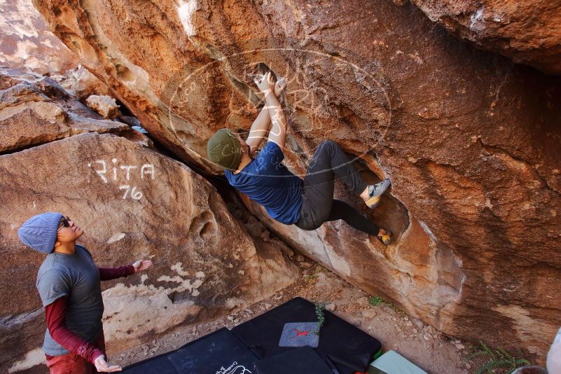 Bouldering in Hueco Tanks on 01/12/2020 with Blue Lizard Climbing and Yoga

Filename: SRM_20200112_1206130.jpg
Aperture: f/4.5
Shutter Speed: 1/250
Body: Canon EOS-1D Mark II
Lens: Canon EF 16-35mm f/2.8 L