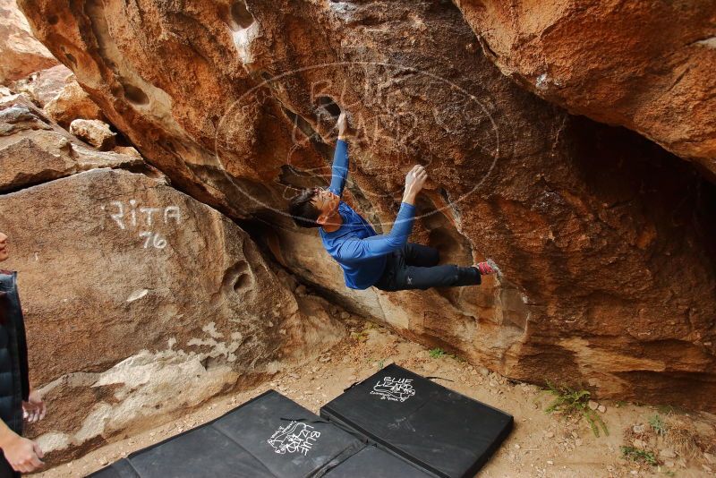 Bouldering in Hueco Tanks on 01/16/2020 with Blue Lizard Climbing and Yoga

Filename: SRM_20200116_1035291.jpg
Aperture: f/3.5
Shutter Speed: 1/320
Body: Canon EOS-1D Mark II
Lens: Canon EF 16-35mm f/2.8 L