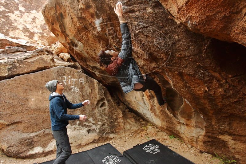 Bouldering in Hueco Tanks on 01/16/2020 with Blue Lizard Climbing and Yoga

Filename: SRM_20200116_1036301.jpg
Aperture: f/4.5
Shutter Speed: 1/250
Body: Canon EOS-1D Mark II
Lens: Canon EF 16-35mm f/2.8 L