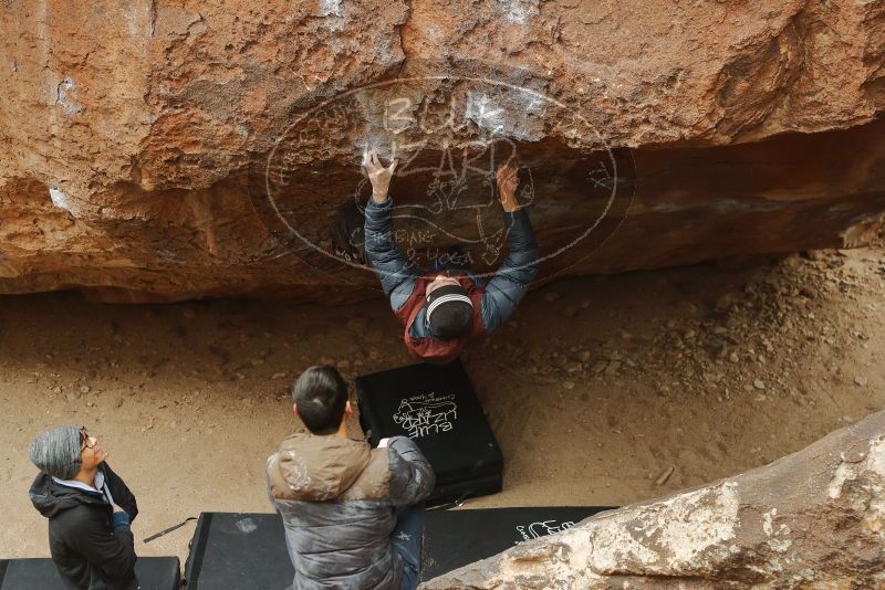 Bouldering in Hueco Tanks on 01/16/2020 with Blue Lizard Climbing and Yoga

Filename: SRM_20200116_1204330.jpg
Aperture: f/3.5
Shutter Speed: 1/320
Body: Canon EOS-1D Mark II
Lens: Canon EF 50mm f/1.8 II