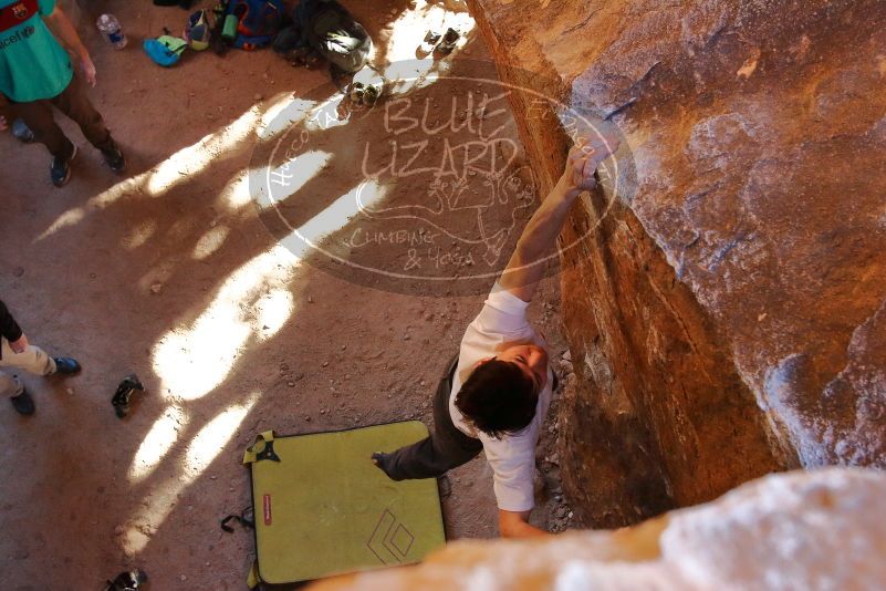 Bouldering in Hueco Tanks on 01/18/2020 with Blue Lizard Climbing and Yoga

Filename: SRM_20200118_1604172.jpg
Aperture: f/4.5
Shutter Speed: 1/250
Body: Canon EOS-1D Mark II
Lens: Canon EF 16-35mm f/2.8 L