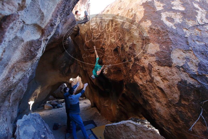 Bouldering in Hueco Tanks on 01/18/2020 with Blue Lizard Climbing and Yoga

Filename: SRM_20200118_1629400.jpg
Aperture: f/5.6
Shutter Speed: 1/250
Body: Canon EOS-1D Mark II
Lens: Canon EF 16-35mm f/2.8 L