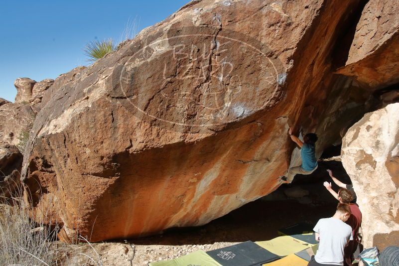 Bouldering in Hueco Tanks on 01/18/2020 with Blue Lizard Climbing and Yoga

Filename: SRM_20200118_1237450.jpg
Aperture: f/8.0
Shutter Speed: 1/250
Body: Canon EOS-1D Mark II
Lens: Canon EF 16-35mm f/2.8 L