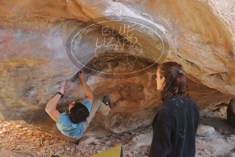 Bouldering in Hueco Tanks on 01/18/2020 with Blue Lizard Climbing and Yoga

Filename: SRM_20200118_1314500.jpg
Aperture: f/2.8
Shutter Speed: 1/250
Body: Canon EOS-1D Mark II
Lens: Canon EF 50mm f/1.8 II