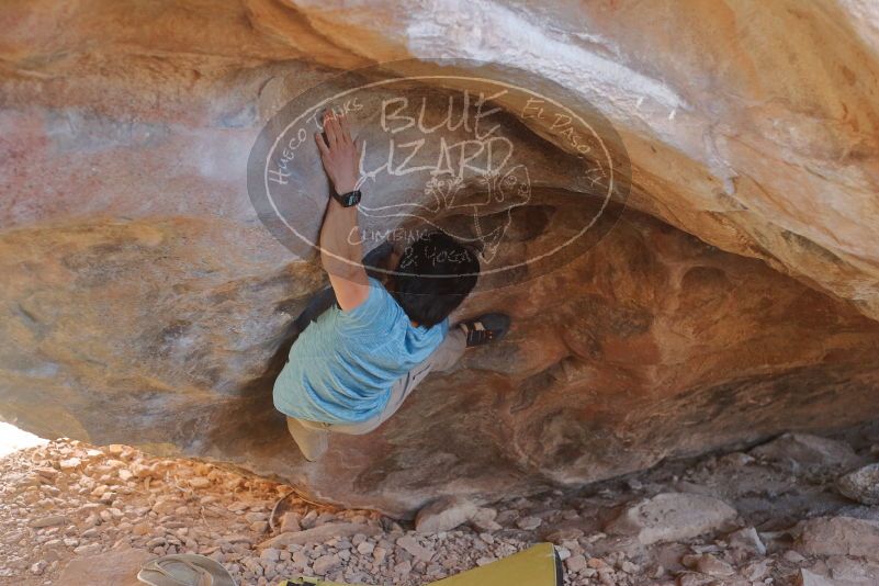 Bouldering in Hueco Tanks on 01/18/2020 with Blue Lizard Climbing and Yoga

Filename: SRM_20200118_1317280.jpg
Aperture: f/2.8
Shutter Speed: 1/250
Body: Canon EOS-1D Mark II
Lens: Canon EF 50mm f/1.8 II