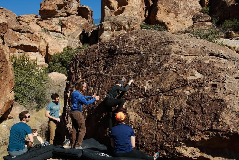 Bouldering in Hueco Tanks on 01/26/2020 with Blue Lizard Climbing and Yoga

Filename: SRM_20200126_1509560.jpg
Aperture: f/9.0
Shutter Speed: 1/400
Body: Canon EOS-1D Mark II
Lens: Canon EF 16-35mm f/2.8 L