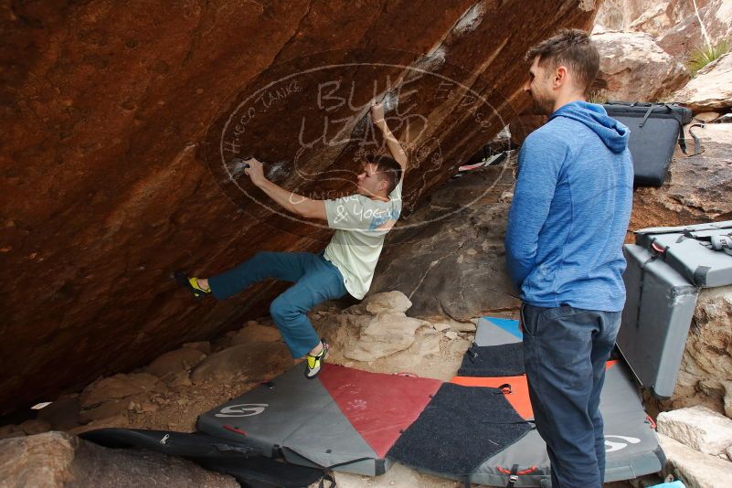 Bouldering in Hueco Tanks on 01/27/2020 with Blue Lizard Climbing and Yoga

Filename: SRM_20200127_1248310.jpg
Aperture: f/5.0
Shutter Speed: 1/250
Body: Canon EOS-1D Mark II
Lens: Canon EF 16-35mm f/2.8 L