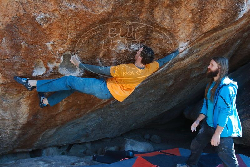 Bouldering in Hueco Tanks on 01/29/2020 with Blue Lizard Climbing and Yoga

Filename: SRM_20200129_1457490.jpg
Aperture: f/6.3
Shutter Speed: 1/320
Body: Canon EOS-1D Mark II
Lens: Canon EF 16-35mm f/2.8 L