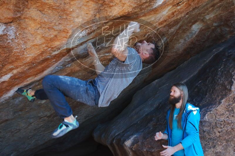 Bouldering in Hueco Tanks on 01/29/2020 with Blue Lizard Climbing and Yoga

Filename: SRM_20200129_1502310.jpg
Aperture: f/5.6
Shutter Speed: 1/320
Body: Canon EOS-1D Mark II
Lens: Canon EF 16-35mm f/2.8 L