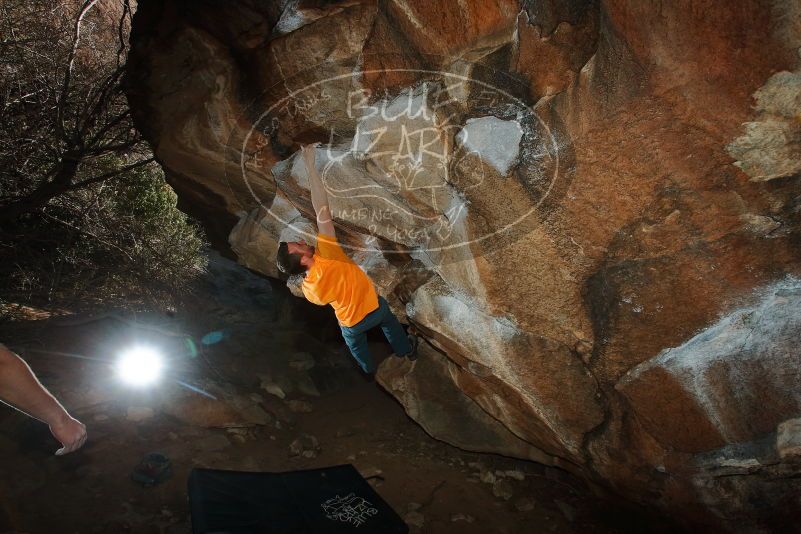 Bouldering in Hueco Tanks on 01/29/2020 with Blue Lizard Climbing and Yoga

Filename: SRM_20200129_1606200.jpg
Aperture: f/8.0
Shutter Speed: 1/250
Body: Canon EOS-1D Mark II
Lens: Canon EF 16-35mm f/2.8 L