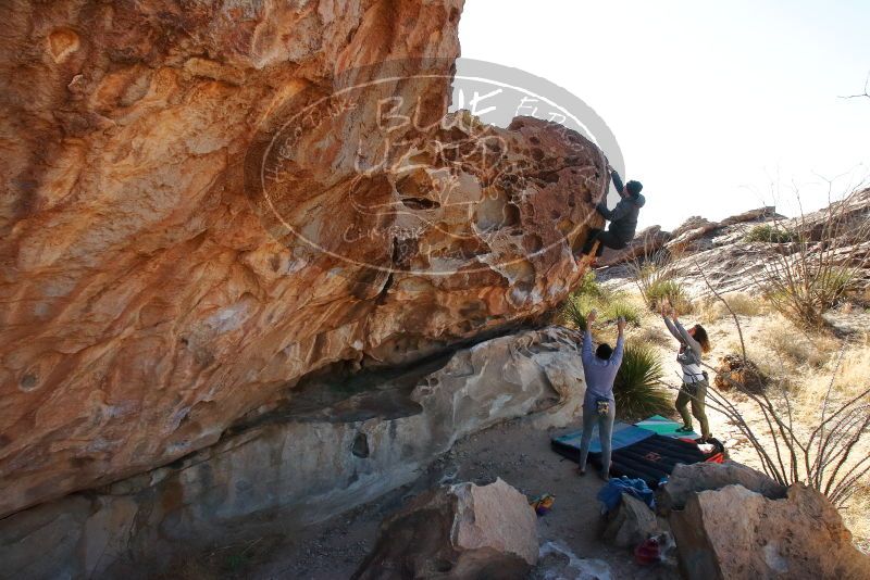 Bouldering in Hueco Tanks on 02/01/2020 with Blue Lizard Climbing and Yoga

Filename: SRM_20200201_1127030.jpg
Aperture: f/13.0
Shutter Speed: 1/250
Body: Canon EOS-1D Mark II
Lens: Canon EF 16-35mm f/2.8 L