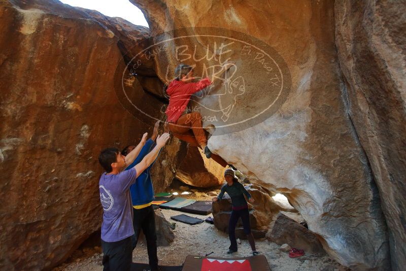 Bouldering in Hueco Tanks on 02/01/2020 with Blue Lizard Climbing and Yoga

Filename: SRM_20200201_1422110.jpg
Aperture: f/3.2
Shutter Speed: 1/250
Body: Canon EOS-1D Mark II
Lens: Canon EF 16-35mm f/2.8 L