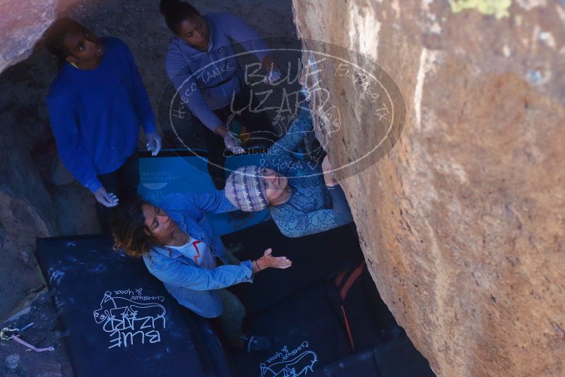 Bouldering in Hueco Tanks on 02/01/2020 with Blue Lizard Climbing and Yoga

Filename: SRM_20200201_1549310.jpg
Aperture: f/3.5
Shutter Speed: 1/320
Body: Canon EOS-1D Mark II
Lens: Canon EF 50mm f/1.8 II