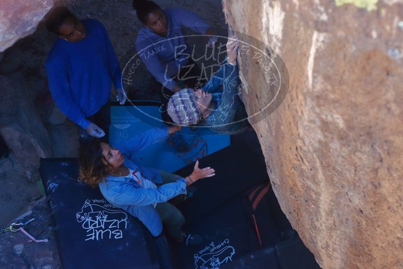 Bouldering in Hueco Tanks on 02/01/2020 with Blue Lizard Climbing and Yoga

Filename: SRM_20200201_1549330.jpg
Aperture: f/3.5
Shutter Speed: 1/320
Body: Canon EOS-1D Mark II
Lens: Canon EF 50mm f/1.8 II