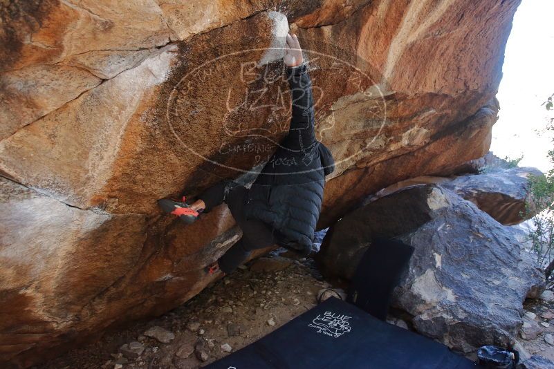 Bouldering in Hueco Tanks on 01/06/2020 with Blue Lizard Climbing and Yoga

Filename: SRM_20200106_1236310.jpg
Aperture: f/3.5
Shutter Speed: 1/250
Body: Canon EOS-1D Mark II
Lens: Canon EF 16-35mm f/2.8 L