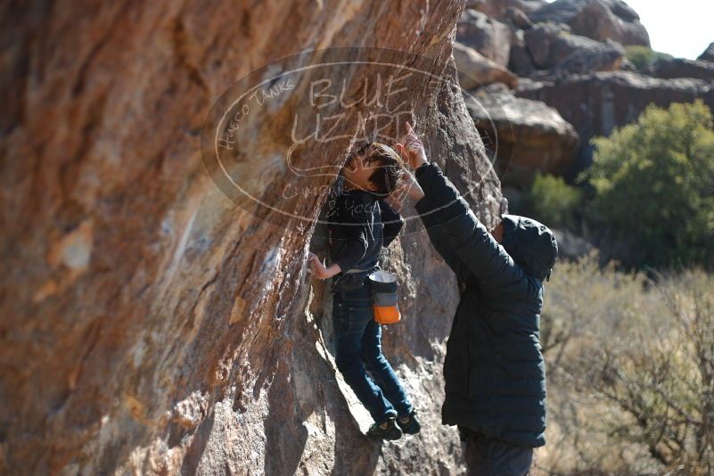 Bouldering in Hueco Tanks on 01/06/2020 with Blue Lizard Climbing and Yoga

Filename: SRM_20200106_1345370.jpg
Aperture: f/2.2
Shutter Speed: 1/500
Body: Canon EOS-1D Mark II
Lens: Canon EF 50mm f/1.8 II