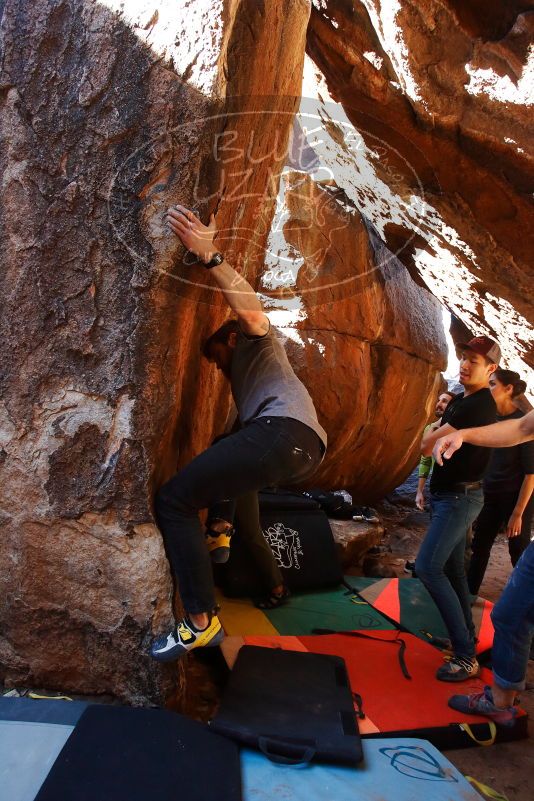 Bouldering in Hueco Tanks on 02/14/2020 with Blue Lizard Climbing and Yoga

Filename: SRM_20200214_1145000.jpg
Aperture: f/5.0
Shutter Speed: 1/250
Body: Canon EOS-1D Mark II
Lens: Canon EF 16-35mm f/2.8 L