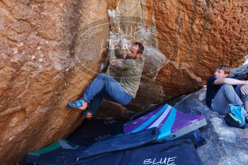 Bouldering in Hueco Tanks on 02/16/2020 with Blue Lizard Climbing and Yoga

Filename: SRM_20200216_1138460.jpg
Aperture: f/5.0
Shutter Speed: 1/250
Body: Canon EOS-1D Mark II
Lens: Canon EF 16-35mm f/2.8 L