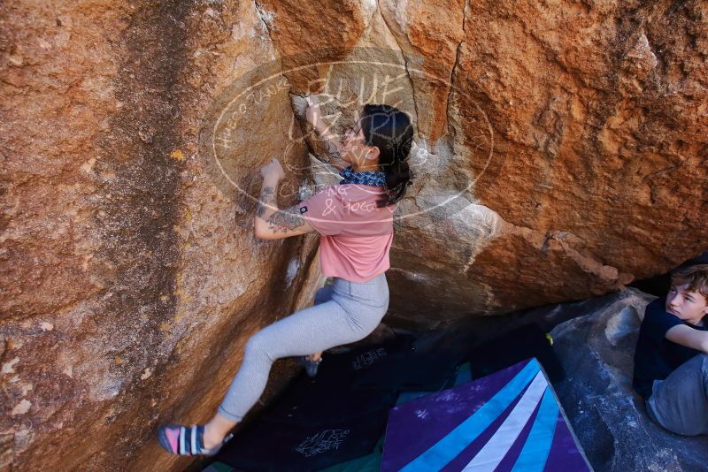 Bouldering in Hueco Tanks on 02/16/2020 with Blue Lizard Climbing and Yoga

Filename: SRM_20200216_1141091.jpg
Aperture: f/5.6
Shutter Speed: 1/250
Body: Canon EOS-1D Mark II
Lens: Canon EF 16-35mm f/2.8 L