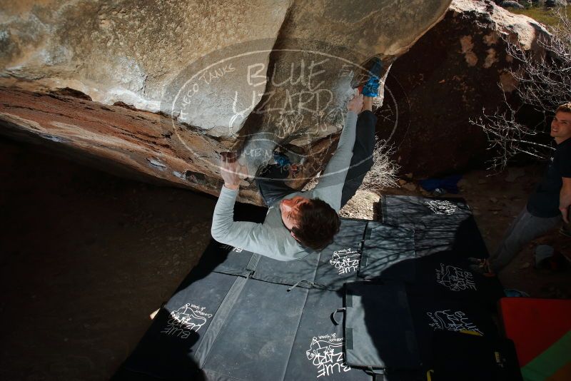 Bouldering in Hueco Tanks on 02/16/2020 with Blue Lizard Climbing and Yoga

Filename: SRM_20200216_1350200.jpg
Aperture: f/8.0
Shutter Speed: 1/250
Body: Canon EOS-1D Mark II
Lens: Canon EF 16-35mm f/2.8 L