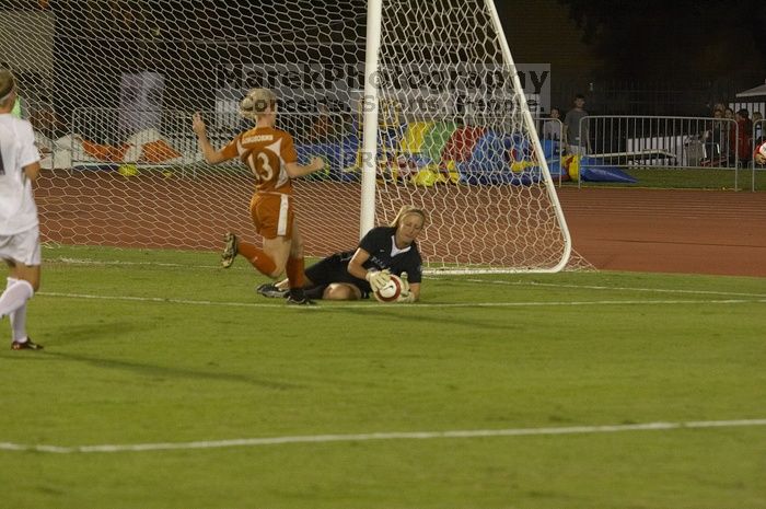 Kelsey Carpenter, #13, takes a shot on goal.  The lady longhorns beat Texas A&M 1-0 in soccer Friday night.

Filename: SRM_20061027_2023405.jpg
Aperture: f/4.0
Shutter Speed: 1/800
Body: Canon EOS 20D
Lens: Canon EF 80-200mm f/2.8 L