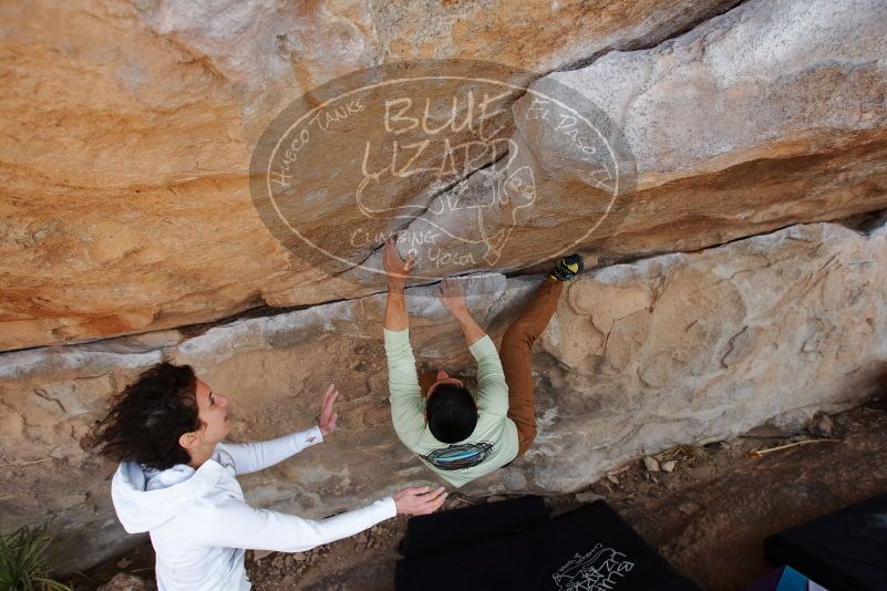 Bouldering in Hueco Tanks on 02/17/2020 with Blue Lizard Climbing and Yoga

Filename: SRM_20200217_1354120.jpg
Aperture: f/5.0
Shutter Speed: 1/250
Body: Canon EOS-1D Mark II
Lens: Canon EF 16-35mm f/2.8 L